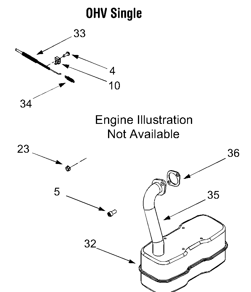Engine Accessories 18.5 Hp Diagram and Parts List for LT1018 13AB11CG710-13AB11CG712-13AL11CG710-13AL11CG712-13AX11CG710-13AX11CG712 Cub Cadet Lawn Tractor